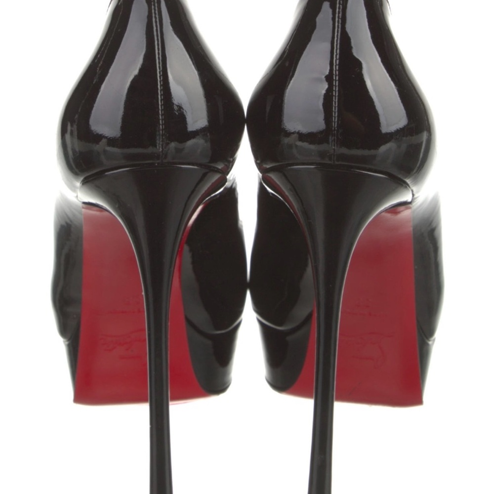 Pristine Paten Leather Christian Louboutin Platform 5 Inch Heels. - Picture 4 of 8